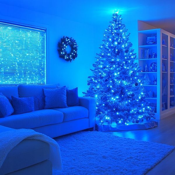 Лампочки Ялинкові 500LED Вогники Різдвяні Гірлянда Світлова синій 17957663253 фото