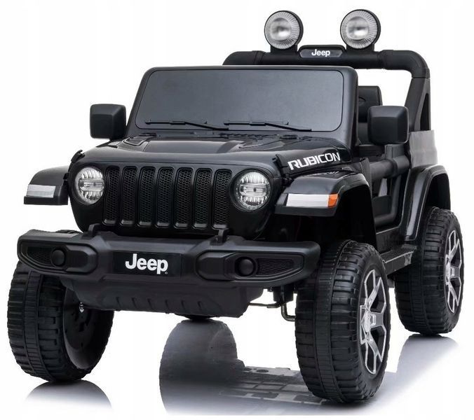 Авто ПОДАРУНОК на акумуляторі JEEP Wrangler 4x4 140W EVA шкіра пульт чорний 17553583910 фото