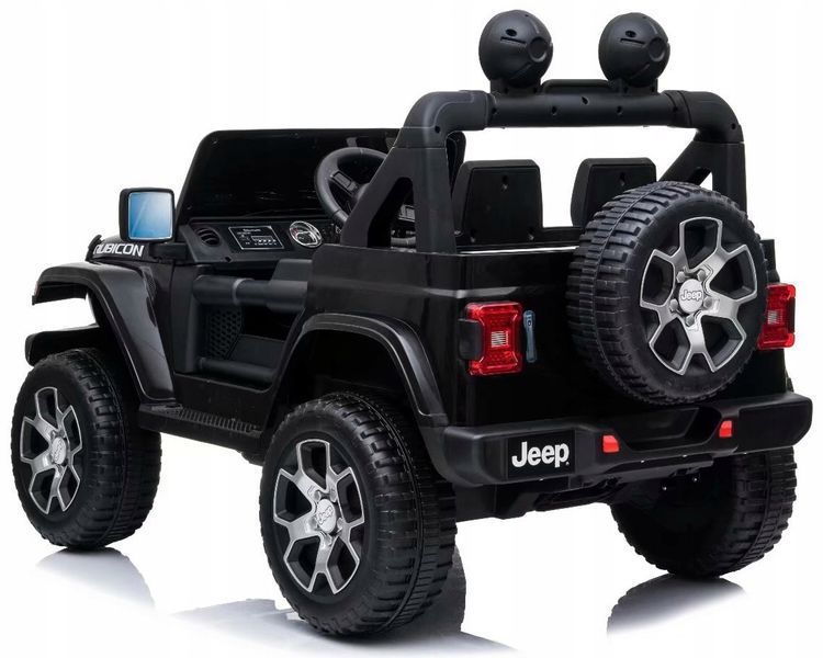 Авто ПОДАРУНОК на акумуляторі JEEP Wrangler 4x4 140W EVA шкіра пульт чорний 17553583910 фото