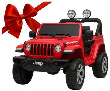 Авто ПОДАРУНОК на акумуляторі JEEP Wrangler 4x4 140W EVA шкіра пульт червоний 17568038238 фото