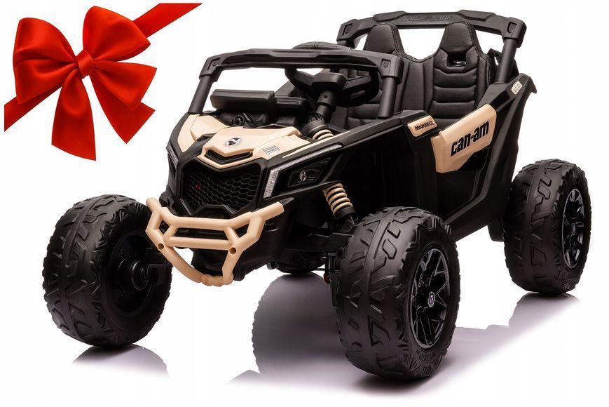 Авто на акумуляторі пульт шкіра EVA 4x4 180W MAVERIK CAN-AN золотий ПОСВІДЧЕННЯ 18019139764 фото