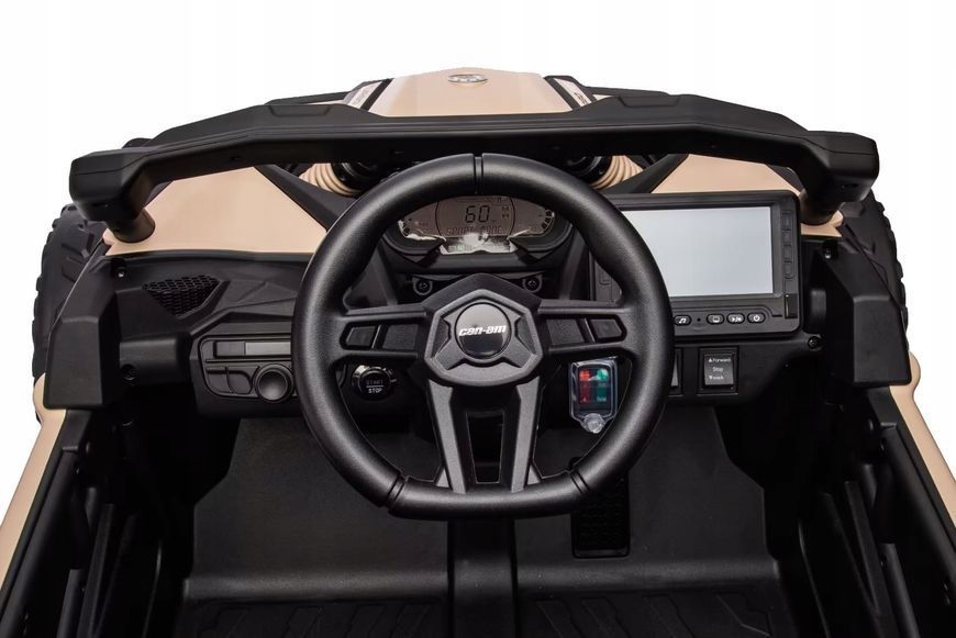 Авто на акумуляторі пульт шкіра EVA 4x4 180W MAVERIK CAN-AN золотий ПОСВІДЧЕННЯ 18019139764 фото