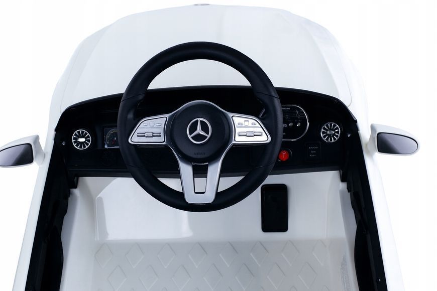 Авто на акумуляторі пульт шкіра EVA автомобіль дитячий MERCEDES CLS350 білий 18031993775 фото