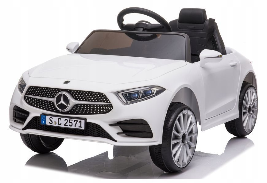 Авто на акумуляторі пульт шкіра EVA автомобіль дитячий MERCEDES CLS350 білий 18031993775 фото