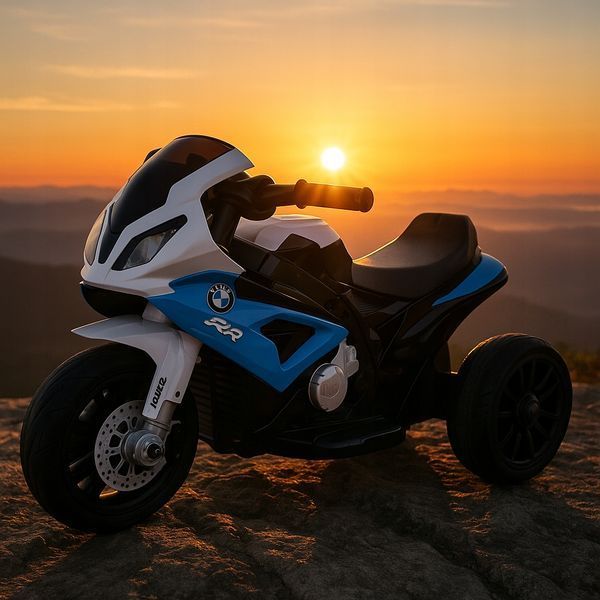 Мотоцикл байк акумулятор світло LED ПОСВІДЧЕННЯ дитячий BMW синій 18031619302 фото