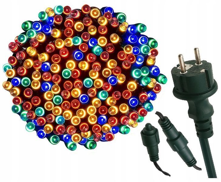 Лампочки Ялинкові 300LED Вогники ВУЛИЧНІ FLASH Гірлянда мультиколор 18074883801 фото